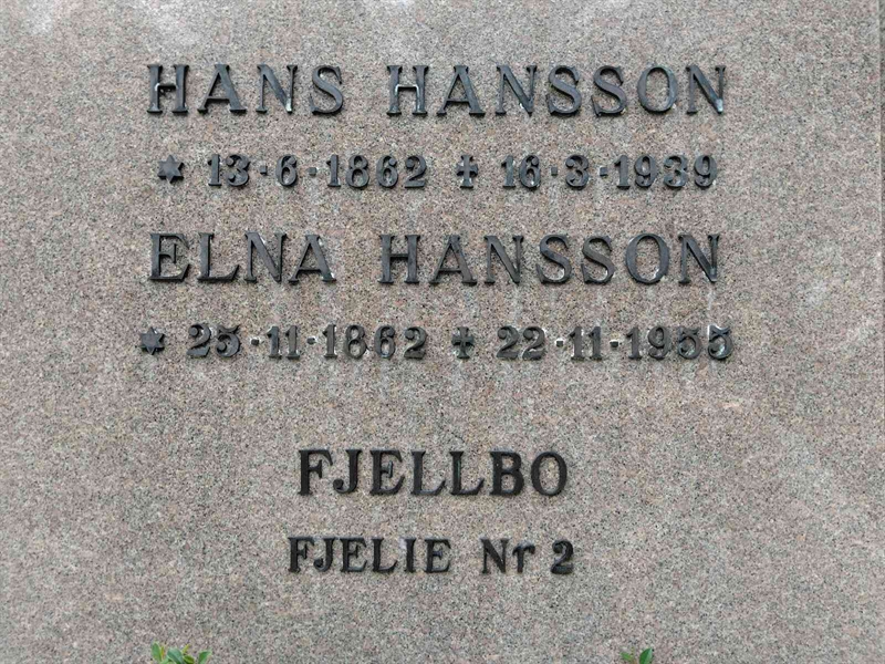 Grave number: FJ G 2C     1-15