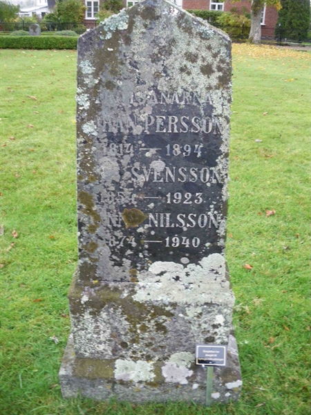 Grave number: INK A    12, 13, 14