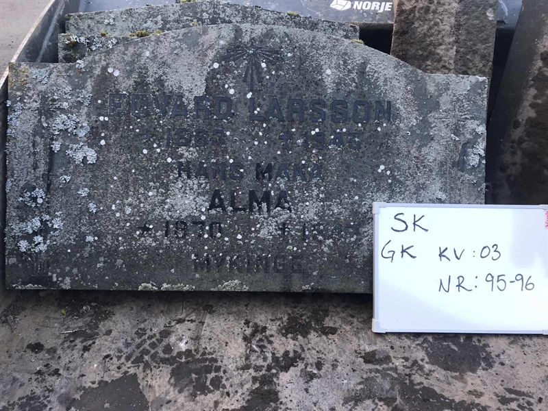 Grave number: S GK 03    95, 96