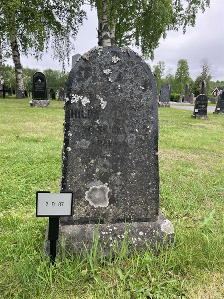 Grave number: 2 D    87