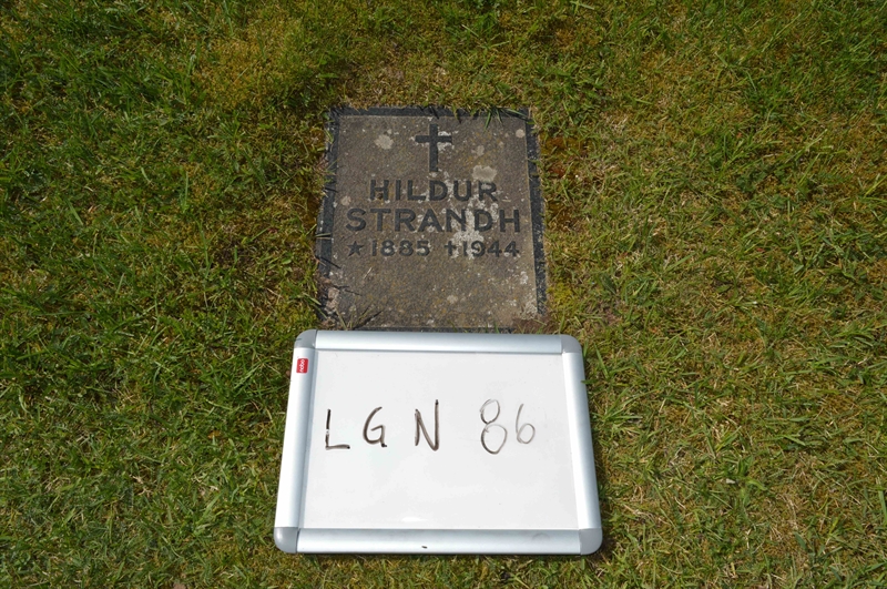 Grave number: LG N    86