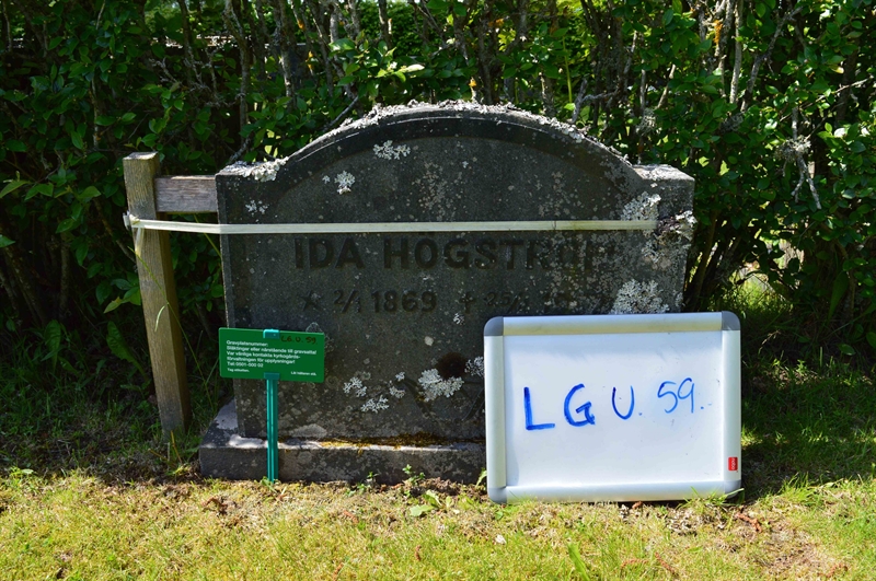 Grave number: LG U    59