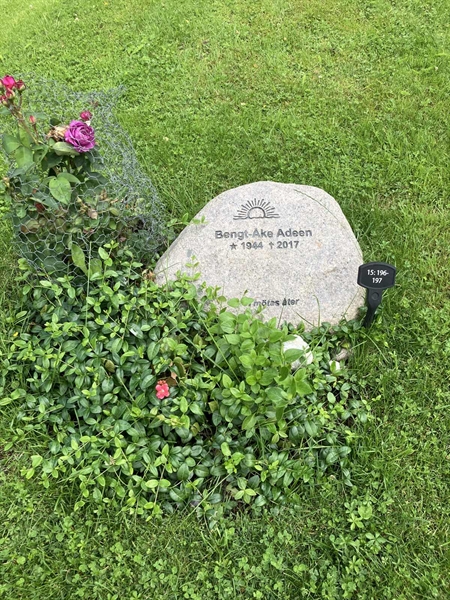 Grave number: 1 15   196, 197