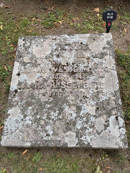 Grave number: 33 6    57-58