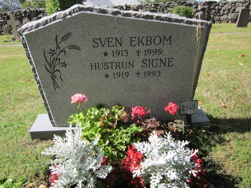 Grave number: KG F  2349, 2350
