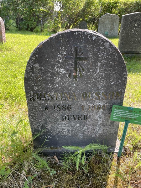 Grave number: DU AL     8