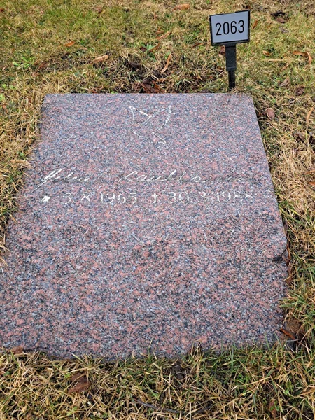 Grave number: KG E  2062, 2063