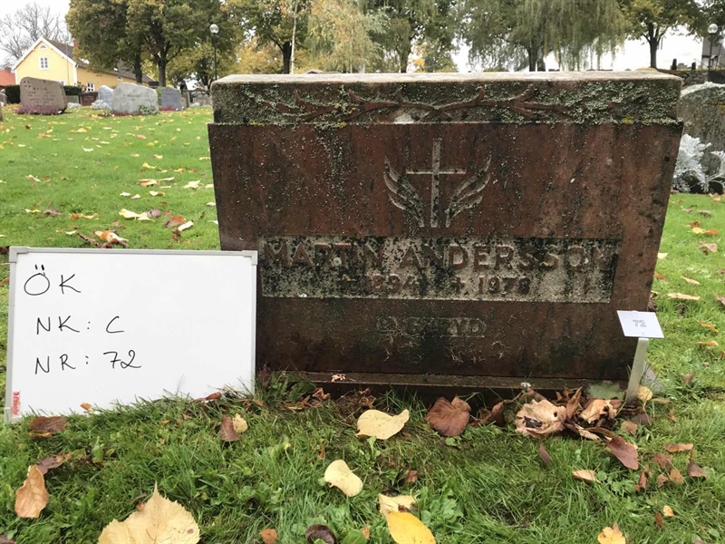 Grave number: Ö NK C    72