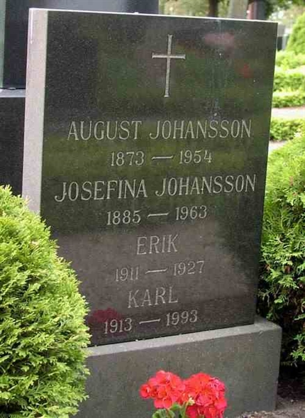 Grave number: BK A   188, 189