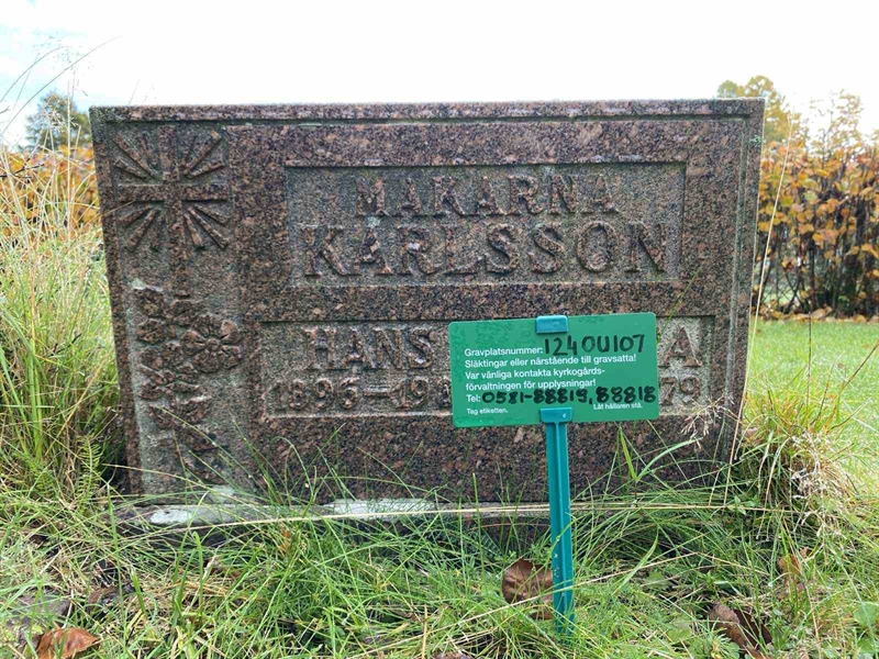 Gravnummer: 1 24    107