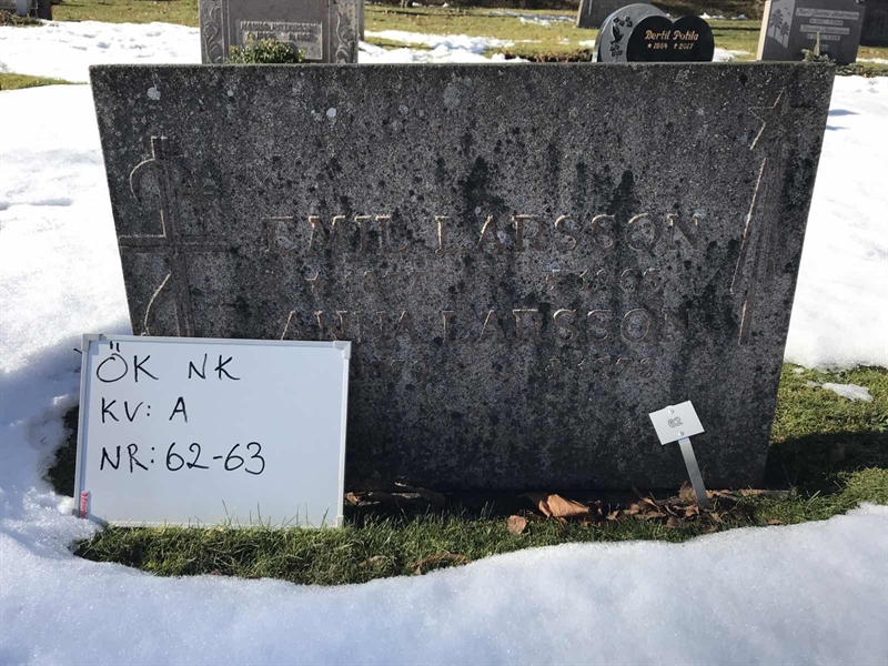 Grave number: Ö NK A    62, 63