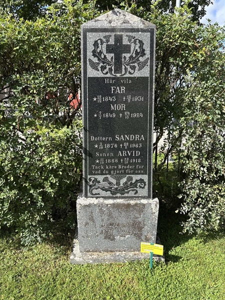 Grave number: SÄ GA  1403
