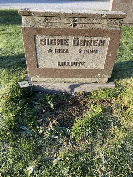 Grave number: 1 NB    60
