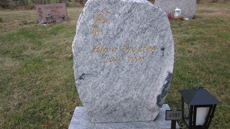 Grave number: KG NK  4181