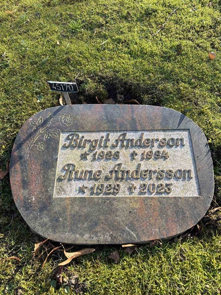 Grave number: Ö 45 170