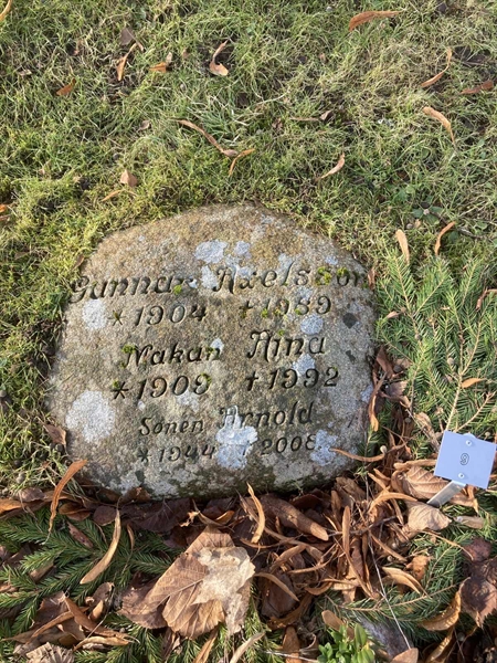 Grave number: Ö NK U     9