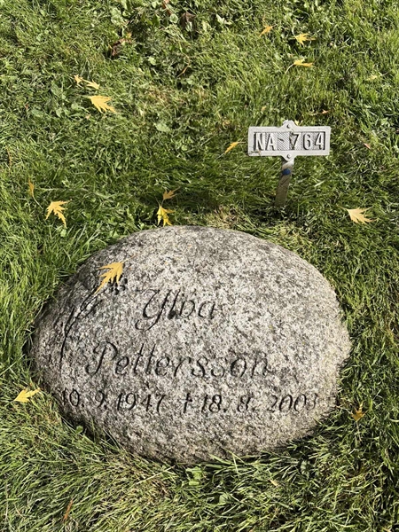 Grave number: 1 NA   764
