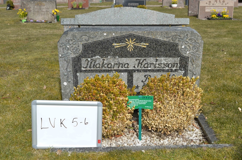 Grave number: LV K     5, 6