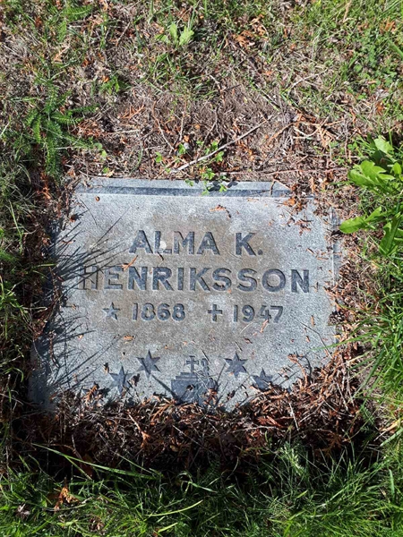 Grave number: NK A A   150