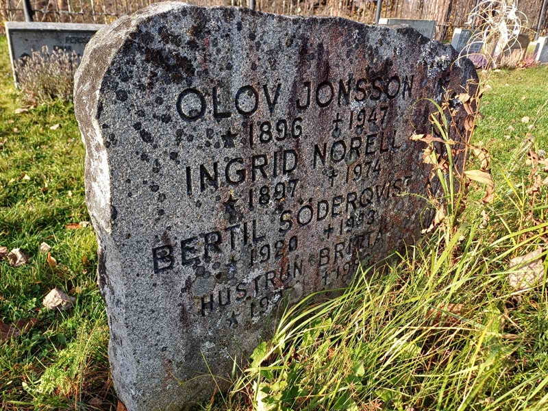 Grave number: JÄ 1 B 3612