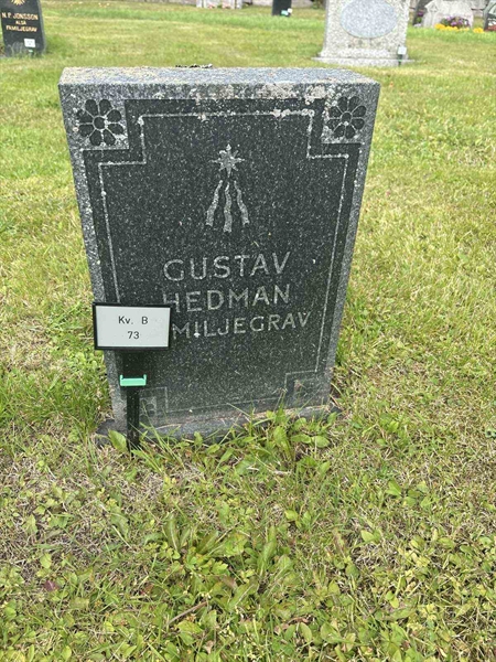 Grave number: 003 B    73