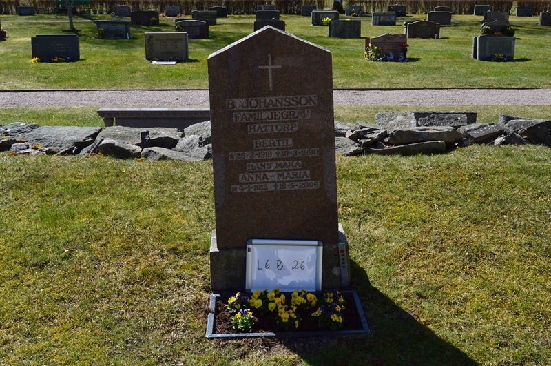 Grave number: LG B    26