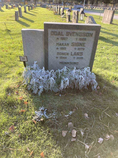 Grave number: 1 NB     8