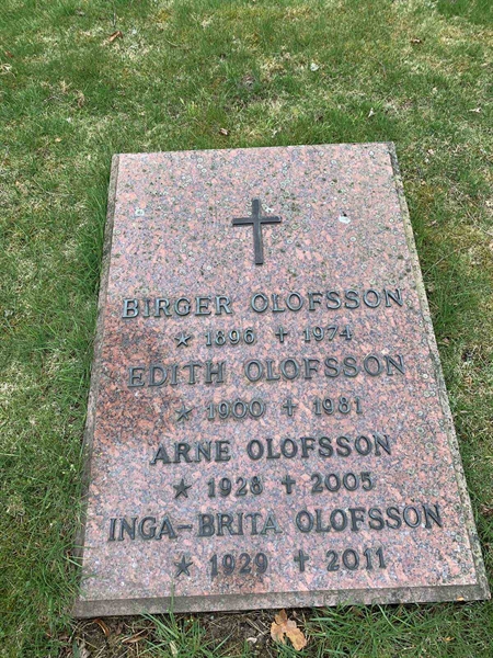 Grave number: NK D   159, 160