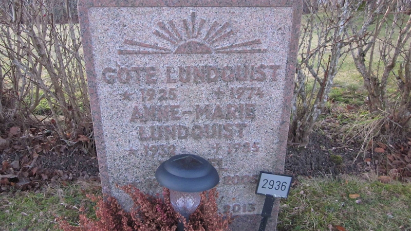 Grave number: KG H  2936, 2937