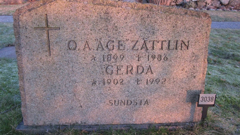 Grave number: KG H  3038, 3039