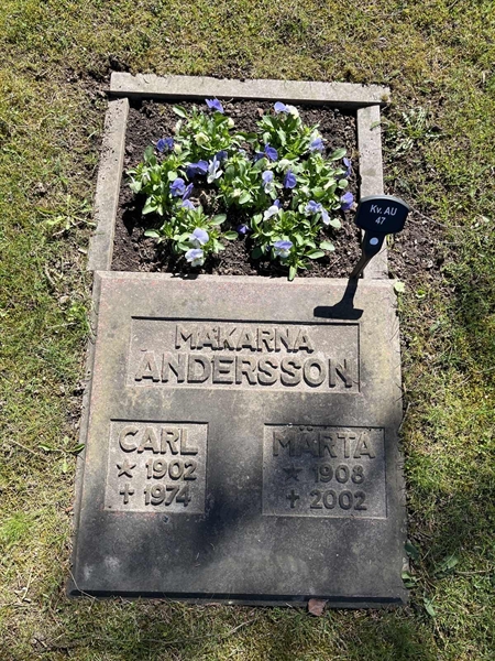 Gravnummer: 22 AU    47