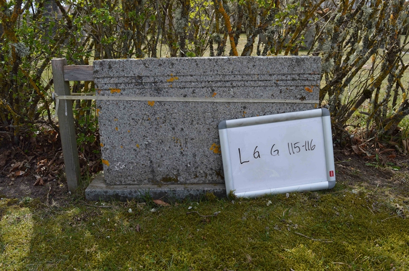 Grave number: LG G   115, 116