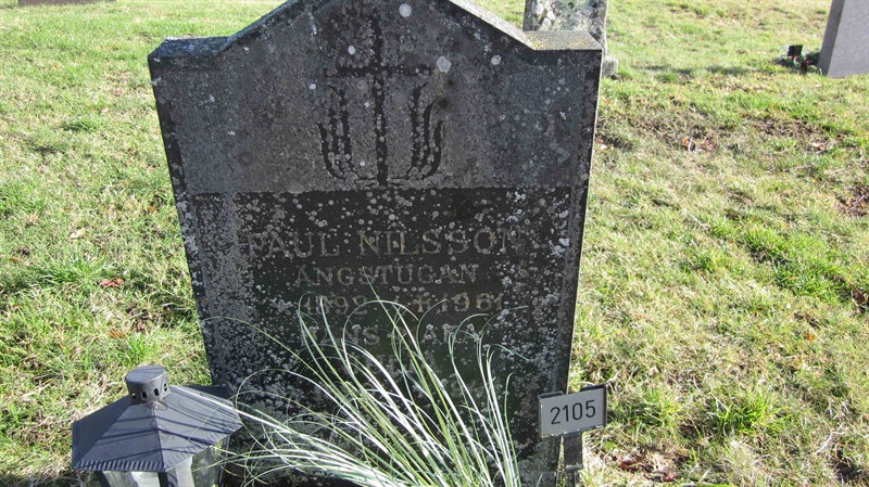 Grave number: KG F  2105