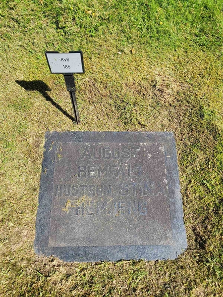 Grave number: Jä 06   185