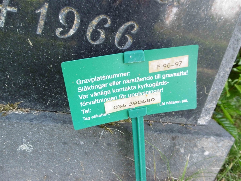 Grave number: ROG F   96, 97