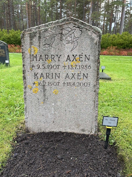 Grave number: 2 E   113