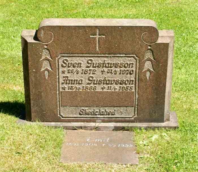 Grave number: SN B   143