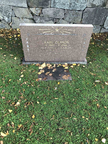 Grave number: K1 13    45, 46
