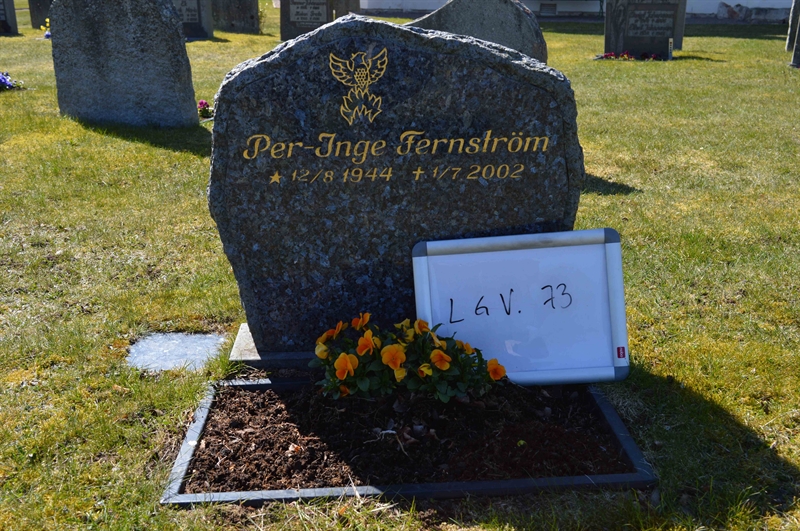 Grave number: LG V    73