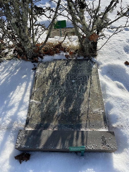 Gravnummer: SJ F    75