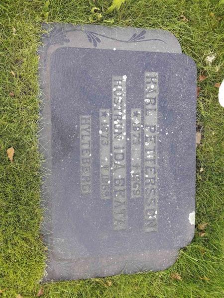 Grave number: BR A    13, 14