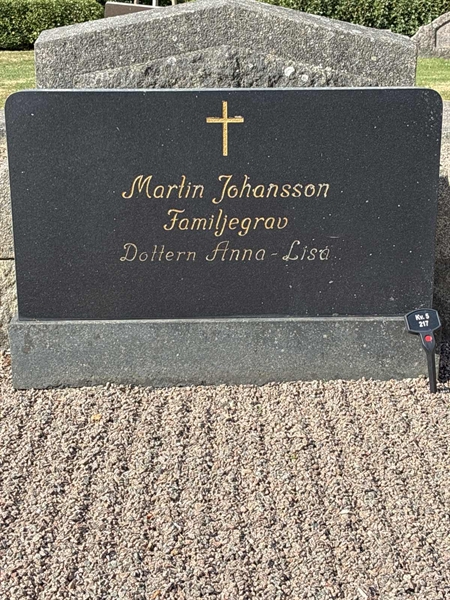 Grave number: 33 5   217