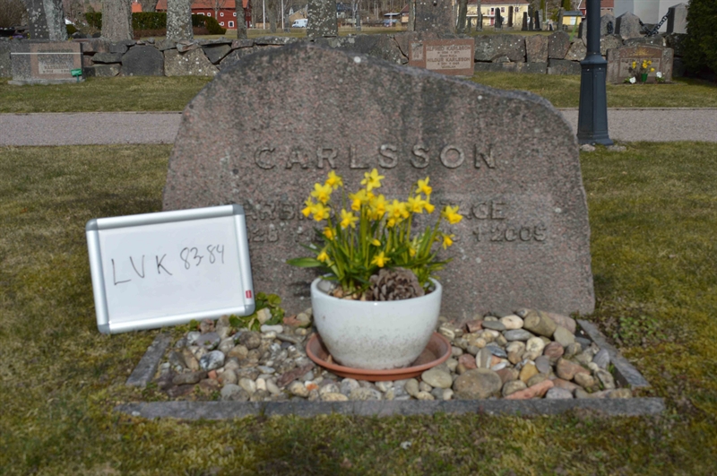 Grave number: LV K    83, 84