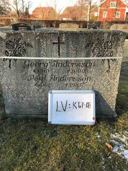 Grave number: LV K    67, 68