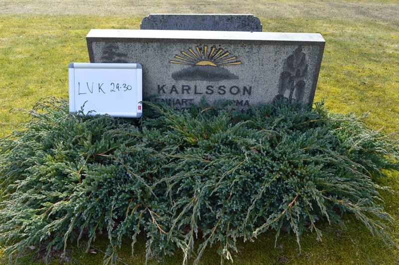 Grave number: LV K    29, 30