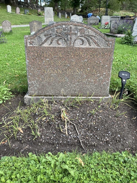 Grave number: 1 09    12