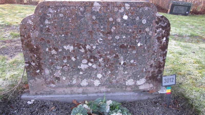 Grave number: KG H  3012, 3013, 3014, 3015