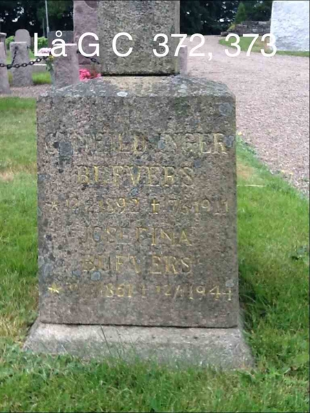 Grave number: Lå G C   372, 373
