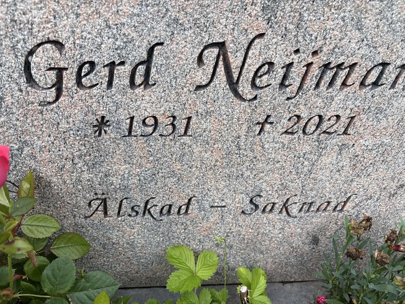 Grave number: SÄ MEL  1335