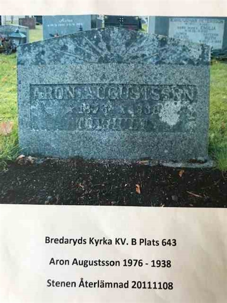 Grave number: BR B   643